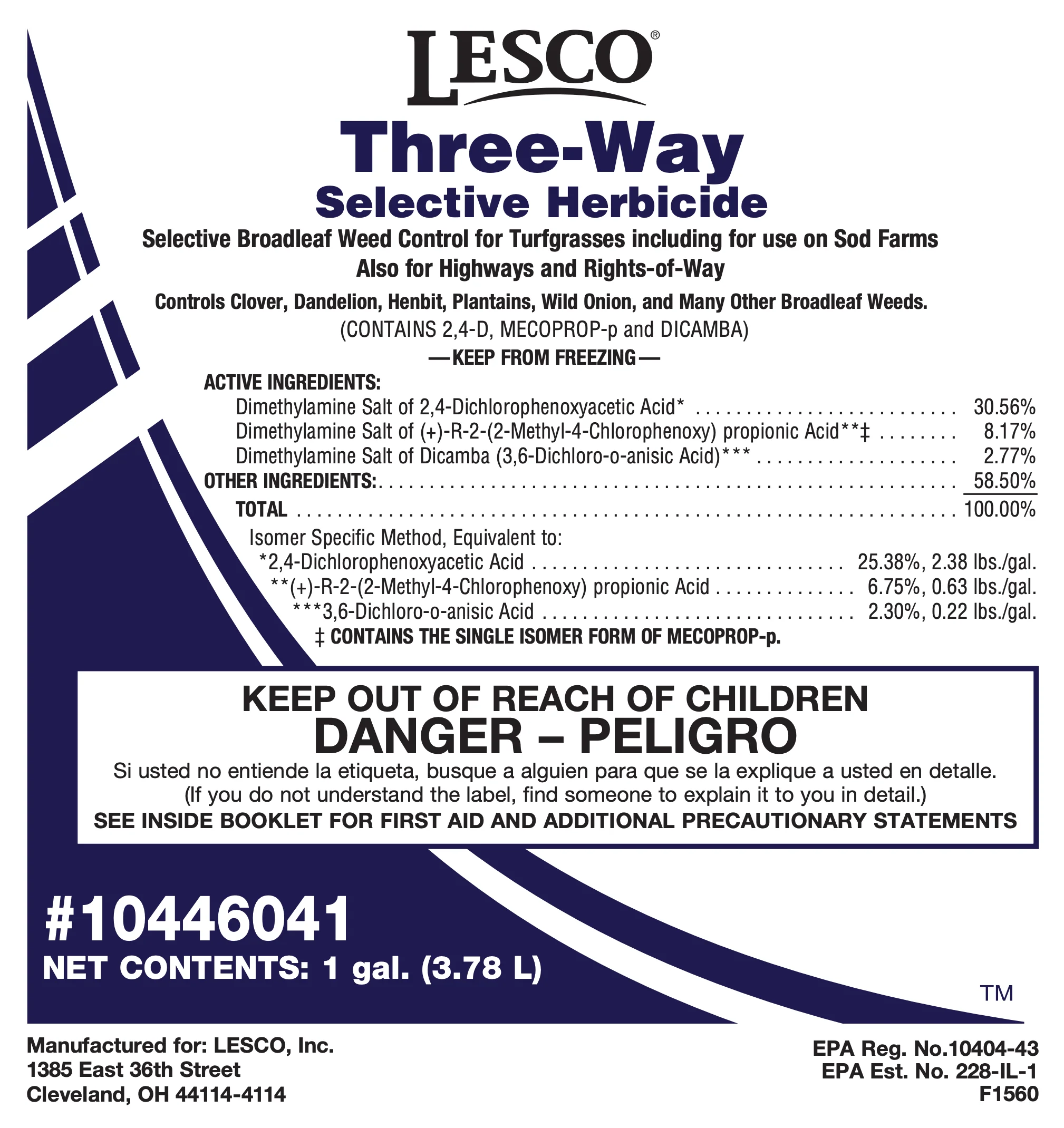 Lesco Three-Way Selective Herbicide - Image 2