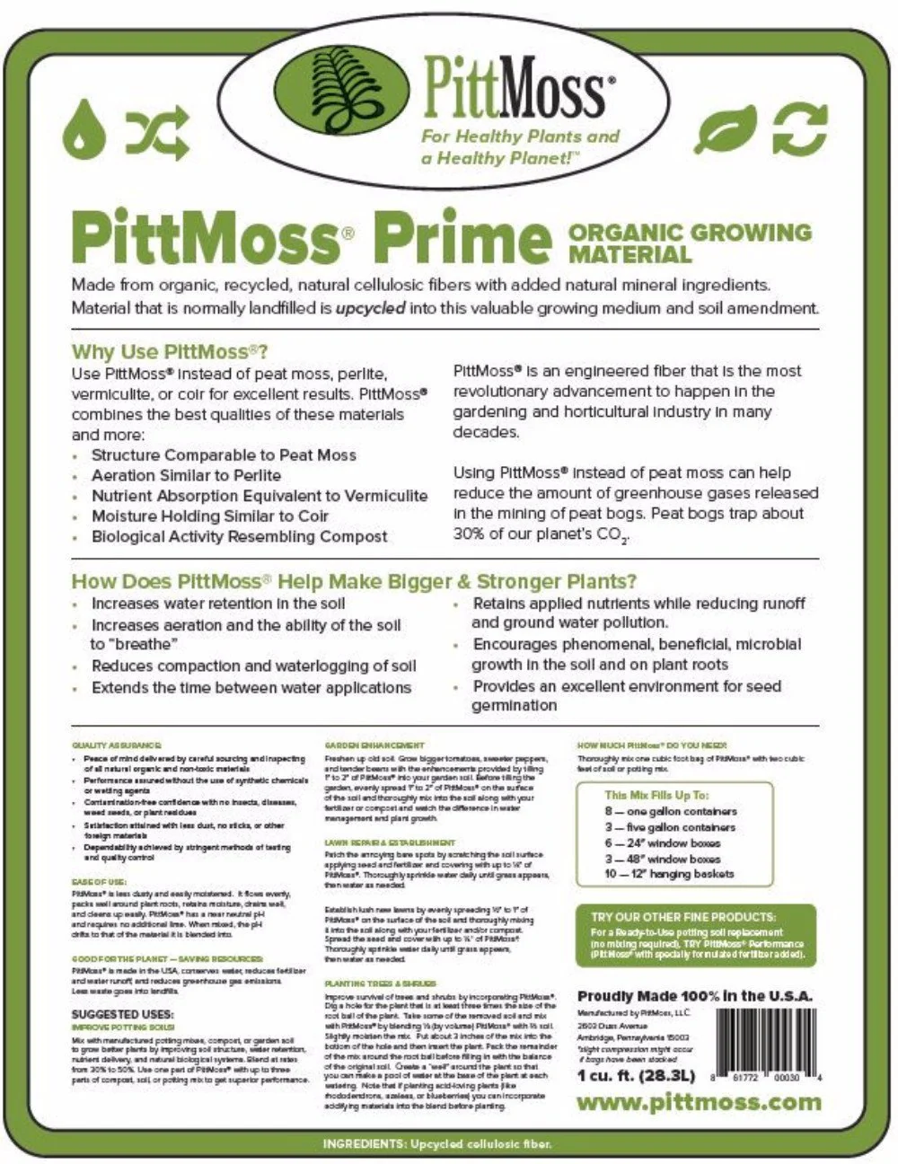 Soil Amendments - PittMoss® Prime - Image 3